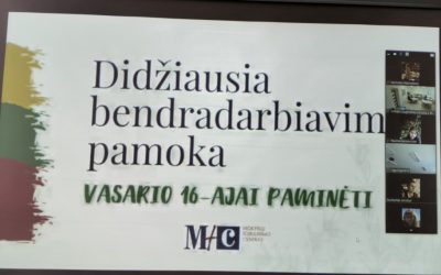 Didžiausia bendradarbiavimo pamoka, skirta Vasario 16-ajai paminėti