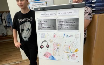 Mokinių iniciatyvų projektas „Spalvų erdvė“
